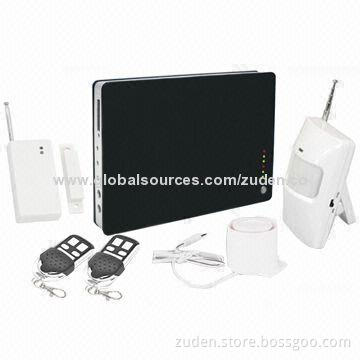 Home GSM Alarm System, Attractive/Fashionable/Slim Designs and 8 Wireless/2 Wired Zones
